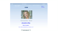 Desktop Screenshot of alexandradane.com