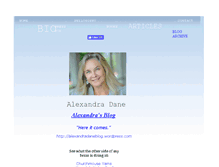 Tablet Screenshot of alexandradane.com